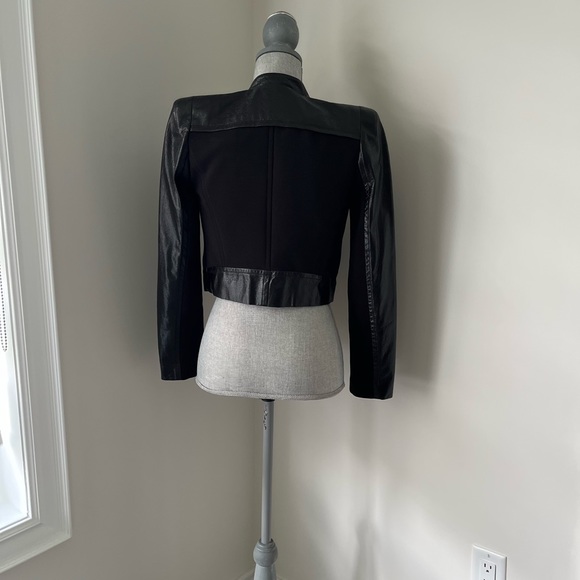 🇨🇦 Black Shiny Bomber Jacket ~ SIZE S 🖤 - Picture 6 of 7